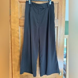 Signed Blake- The Drop black wide-leg pleated trousers